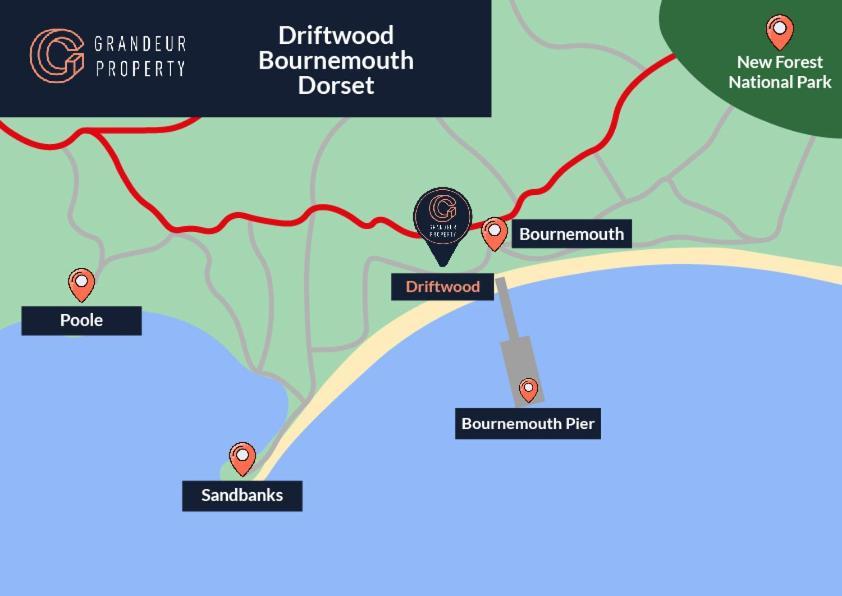 Driftwood By Grandeur Property บอร์นมัธ ภายนอก รูปภาพ